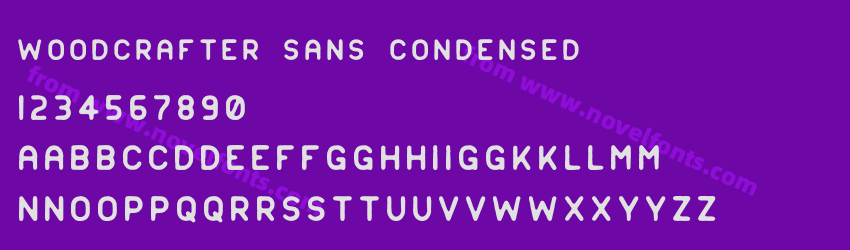 Woodcrafter Sans CondensedPreview Woodcrafter Sans CondensedPreview