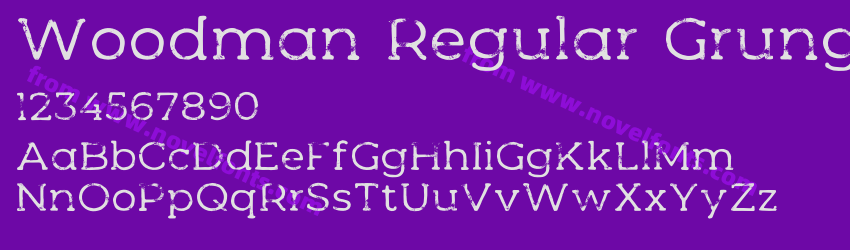 Woodman Regular GrungePreview Woodman Regular GrungePreview