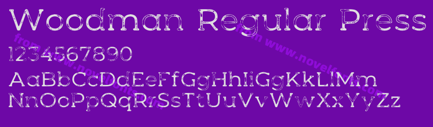 Woodman Regular PressPreview Woodman Regular PressPreview