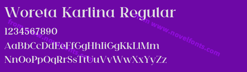Woreta Karlina RegularPreview Woreta Karlina RegularPreview