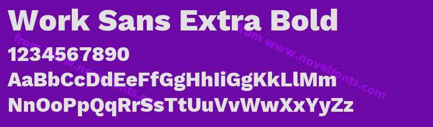 Work Sans Extra BoldPreview Work Sans Extra BoldPreview