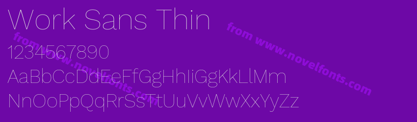 Work Sans ThinPreview Work Sans ThinPreview