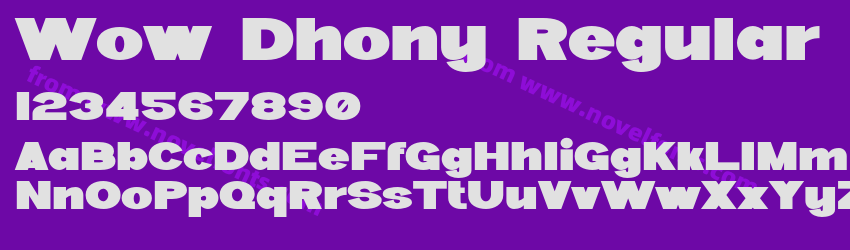 Wow Dhony RegularPreview Wow Dhony RegularPreview