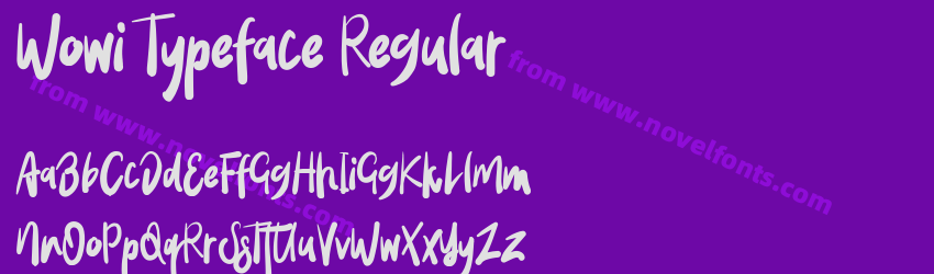Wowi Typeface RegularPreview Wowi Typeface RegularPreview