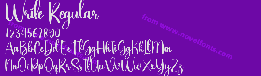 Write RegularPreview Write RegularPreview