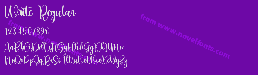 Write RegularPreview Write RegularPreview