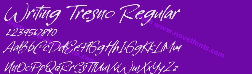 Writing Tresno RegularPreview Writing Tresno RegularPreview
