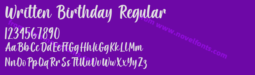 Written Birthday RegularPreview Written Birthday RegularPreview