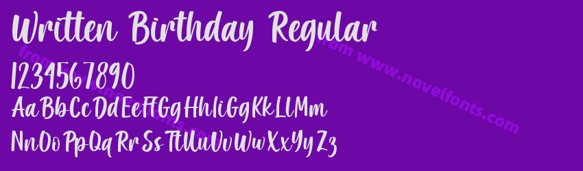 Written Birthday RegularPreview Written Birthday RegularPreview