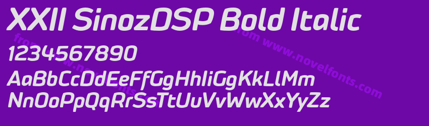 XXII SinozDSP Bold ItalicPreview XXII SinozDSP Bold ItalicPreview