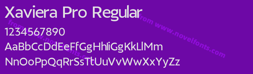 Xaviera Pro RegularPreview Xaviera Pro RegularPreview