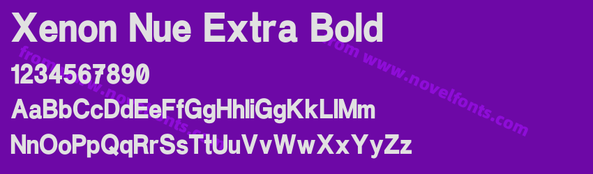 Xenon Nue Extra BoldPreview Xenon Nue Extra BoldPreview