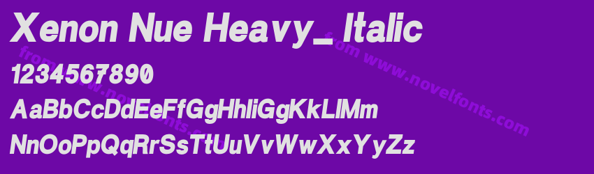 Xenon Nue Heavy_ ItalicPreview Xenon Nue Heavy_ ItalicPreview
