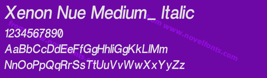 Xenon Nue Medium_ ItalicPreview Xenon Nue Medium_ ItalicPreview