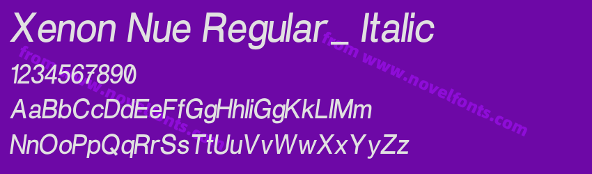 Xenon Nue Regular_ ItalicPreview Xenon Nue Regular_ ItalicPreview