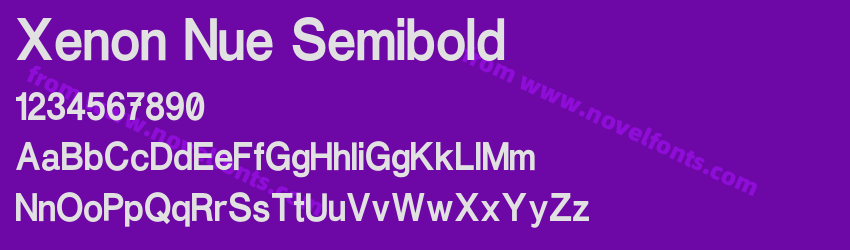 Xenon Nue SemiboldPreview Xenon Nue SemiboldPreview