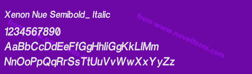 Xenon Nue Semibold_ ItalicPreview Xenon Nue Semibold_ ItalicPreview