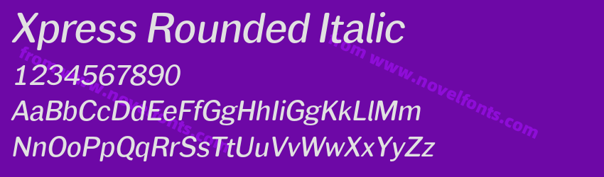 Xpress Rounded ItalicPreview Xpress Rounded ItalicPreview