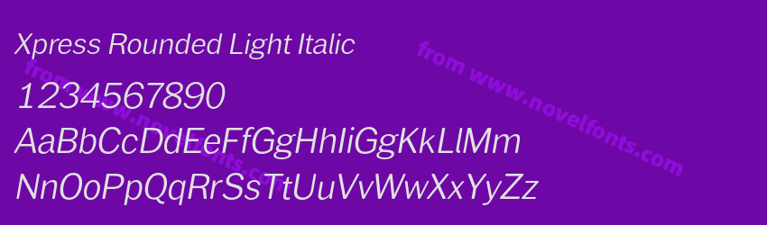 Xpress Rounded Light ItalicPreview Xpress Rounded Light ItalicPreview