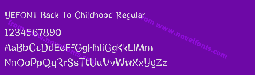 YEFONT Back To Childhood RegularPreview YEFONT Back To Childhood RegularPreview