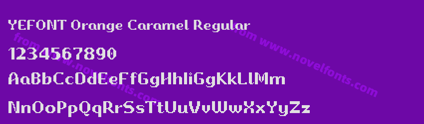 YEFONT Orange Caramel RegularPreview YEFONT Orange Caramel RegularPreview