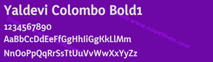 Yaldevi Colombo Bold1Preview Yaldevi Colombo Bold1Preview