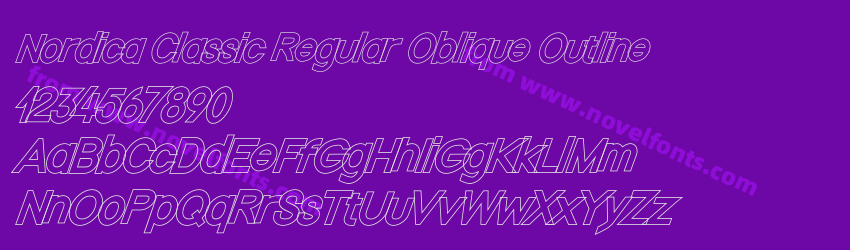 Nordica Classic Regular Oblique OutlinePreview