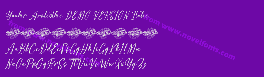 Yanhir Amolesthic DEMO VERSION ItalicPreview Yanhir Amolesthic DEMO VERSION ItalicPreview