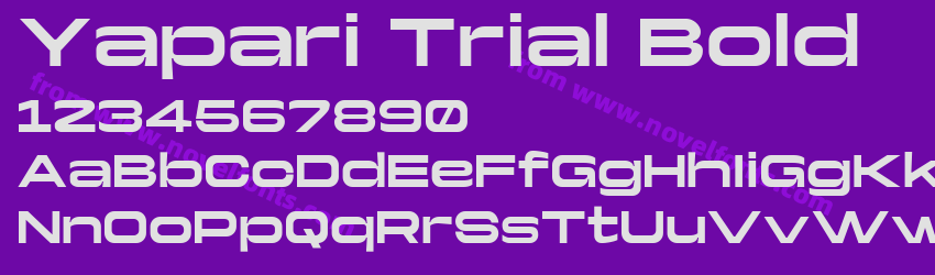 Yapari Trial BoldPreview Yapari Trial BoldPreview
