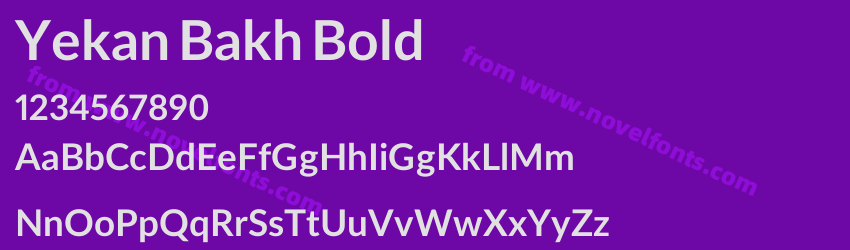 Yekan Bakh BoldPreview Yekan Bakh BoldPreview