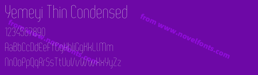 Yemeyi Thin CondensedPreview Yemeyi Thin CondensedPreview