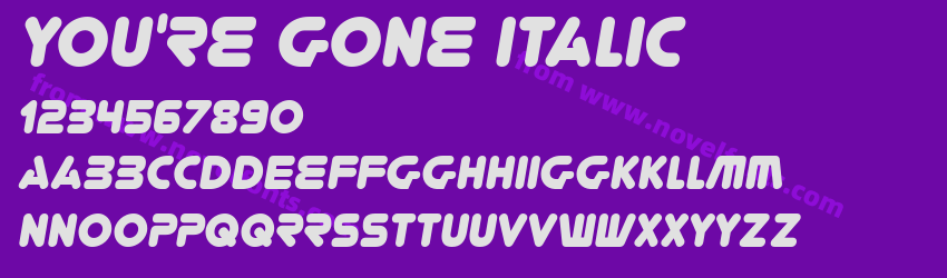 You're Gone ItalicPreview