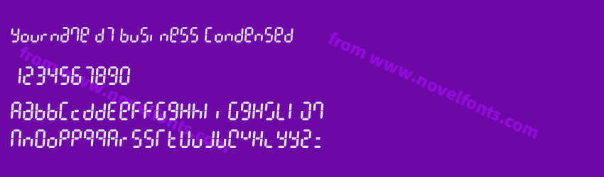 Yourname D7 Business CondensedPreview Yourname D7 Business CondensedPreview