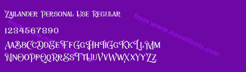 Zailander Personal Use RegularPreview Zailander Personal Use RegularPreview