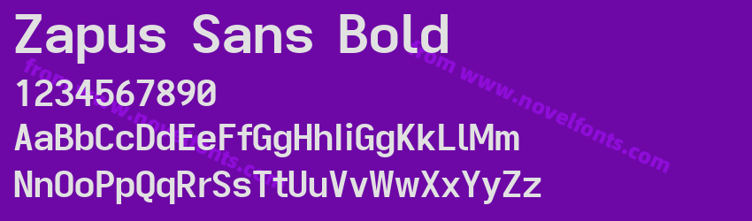 Zapus Sans BoldPreview Zapus Sans BoldPreview
