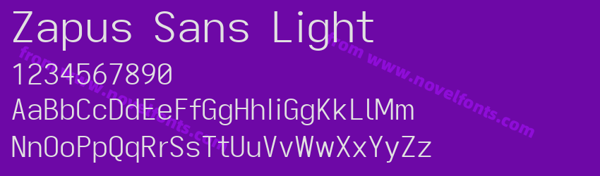 Zapus Sans LightPreview Zapus Sans LightPreview