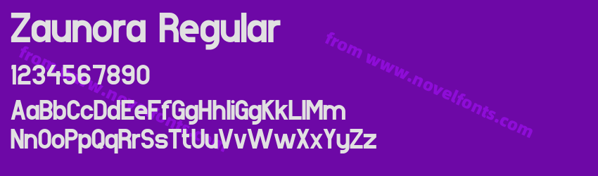 Zaunora RegularPreview Zaunora RegularPreview