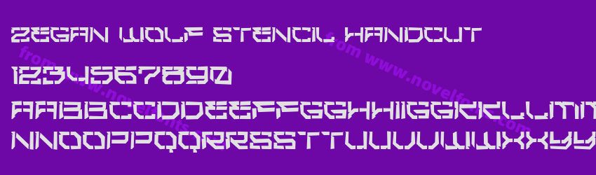 Zegan Wolf Stencil HandcutPreview Zegan Wolf Stencil HandcutPreview
