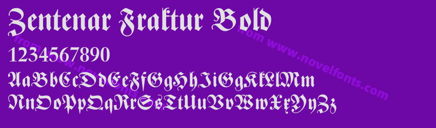 Zentenar Fraktur BoldPreview Zentenar Fraktur BoldPreview
