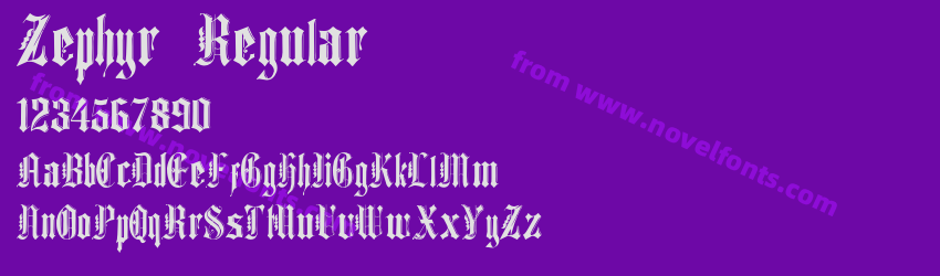 Zephyr RegularPreview Zephyr RegularPreview