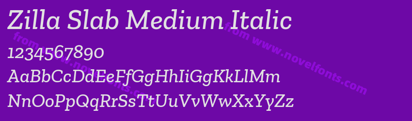 Zilla Slab Medium ItalicPreview Zilla Slab Medium ItalicPreview