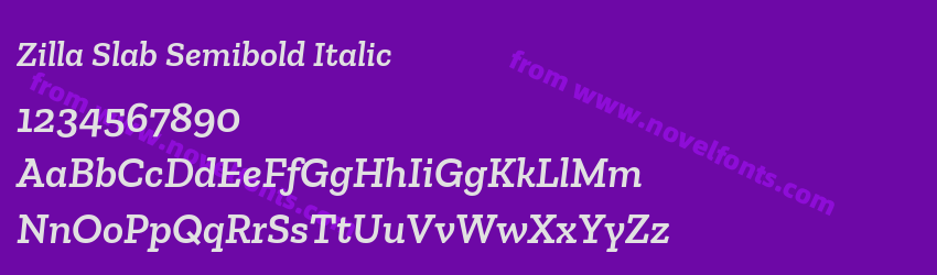 Zilla Slab Semibold ItalicPreview Zilla Slab Semibold ItalicPreview