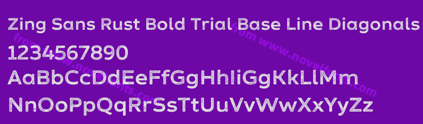 Zing Sans Rust Bold Trial Base Line DiagonalsPreview Zing Sans Rust Bold Trial Base Line DiagonalsPreview