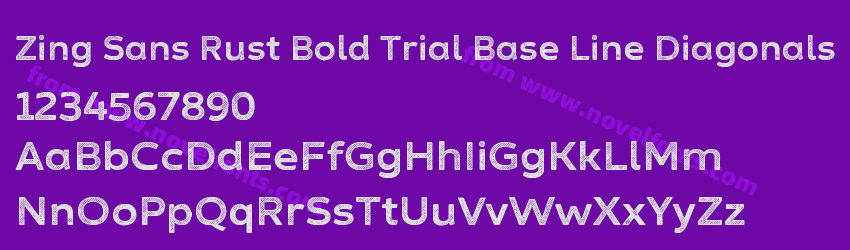 Zing Sans Rust Bold Trial Base Line DiagonalsPreview Zing Sans Rust Bold Trial Base Line DiagonalsPreview