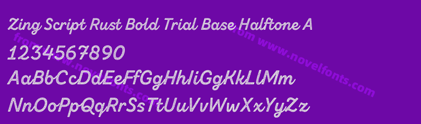 Zing Script Rust Bold Trial Base Halftone APreview Zing Script Rust Bold Trial Base Halftone APreview