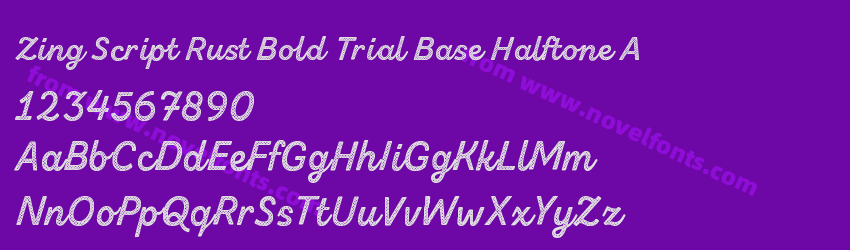Zing Script Rust Bold Trial Base Halftone APreview Zing Script Rust Bold Trial Base Halftone APreview