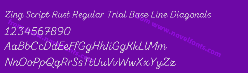 Zing Script Rust Regular Trial Base Line DiagonalsPreview Zing Script Rust Regular Trial Base Line DiagonalsPreview