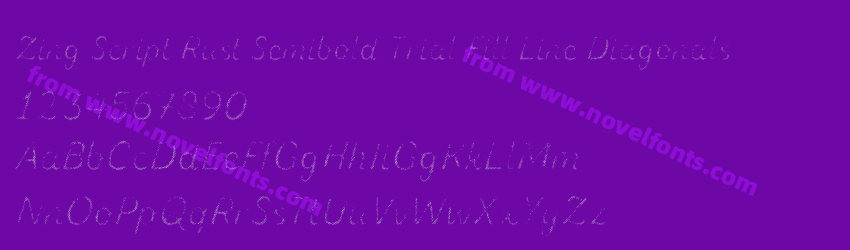 Zing Script Rust Semibold Trial Fill Line DiagonalsPreview Zing Script Rust Semibold Trial Fill Line DiagonalsPreview