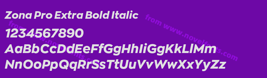 Zona Pro Extra Bold ItalicPreview Zona Pro Extra Bold ItalicPreview