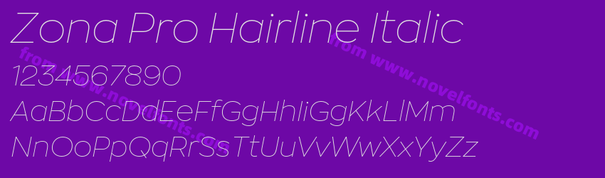 Zona Pro Hairline ItalicPreview Zona Pro Hairline ItalicPreview